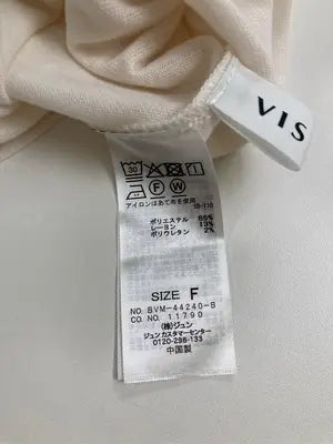 ViS/ビス/Tシャツ/カットソー/トップス/アイボリー/F