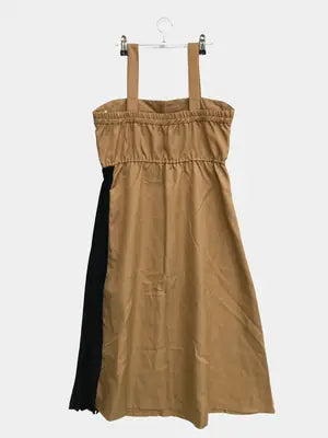 ジャンパースカート/ワンピース/ドレス/ベージュ/L