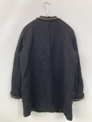 ZARA BASIC/ザラベーシック/ノーカラージャケット/ジャケット/アウター/ブラック/M