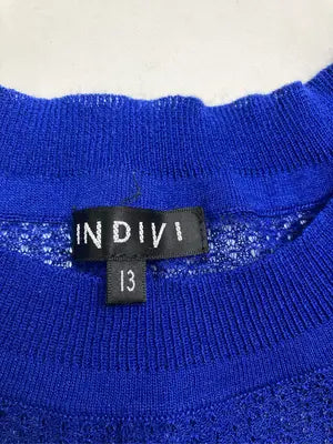 INDIVI/インディヴィ/Tシャツ/カットソー/トップス/ブルー/13