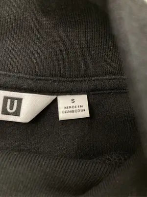 UNIQLO U/ユニクロユー/スウェット/トップス/ブラック/S