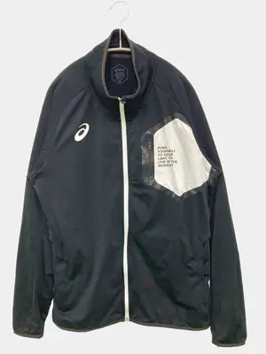 ASICS/アシックス/ジャージ/トラックジャケット/トップス/ブラック/XL