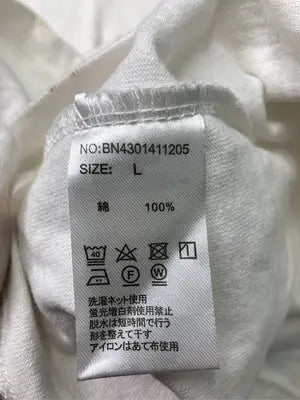 BACK NUMBER/バックナンバー/Tシャツ/カットソー/トップス/ホワイト/LARGE