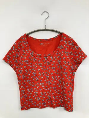 UNIQLO/ユニクロ/Tシャツ/カットソー/トップス/レッド/M