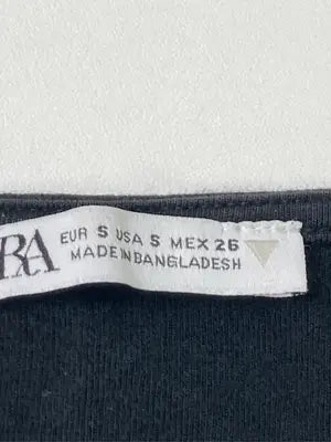ZARA/ザラ/Tシャツ/カットソー/トップス/ブラック/S