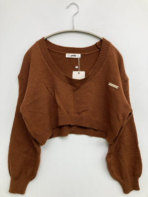 yolo/ヨロ/ニット/セーター/トップス/ブラウン
