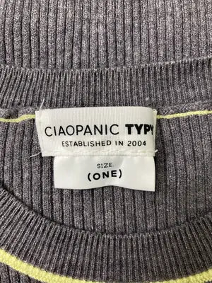 CIAOPANIC TYPY/チャオパニックティピー/ニット/セーター/トップス/グレー/ONE