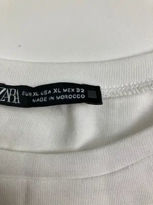 ZARA/ザラ/Tシャツ/カットソー/トップス/ホワイト/EUR XL