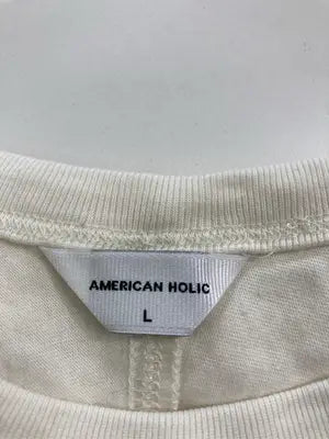 AMERICAN HOLIC/アメリカンホリック/Tシャツ/カットソー/トップス/ホワイト/L