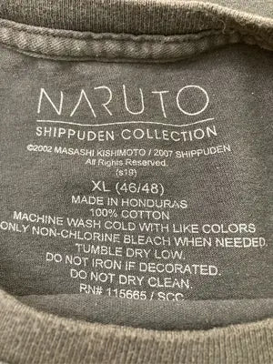 NARUTO/ナルト/Tシャツ/カットソー/トップス/ブラック/XL