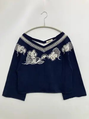 SNIDEL/スナイデル/Tシャツ/カットソー/トップス/ネイビー/F