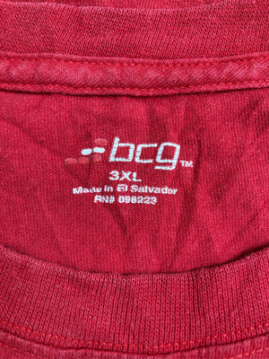 bcg/Tシャツ/カットソー/トップス/レッド/3XL