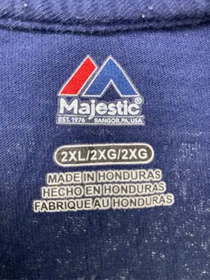Majestic/マジェスティック/Tシャツ/カットソー/トップス/ネイビー/2XL