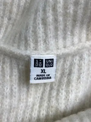 UNIQLO/ユニクロ/ニット/セーター/トップス/アイボリー/XL