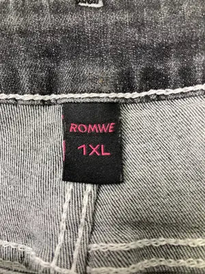 ROMWE/ロムウィー/デニムパンツ/パンツ/ブラック/1XL