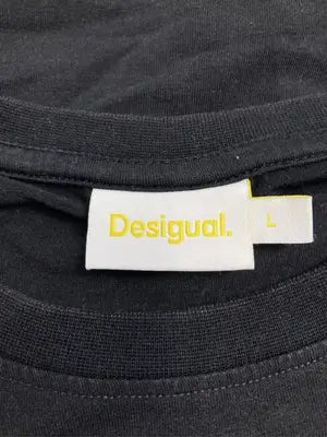 Desigual/デシグアル/Tシャツ/カットソー/トップス/ブラック/L