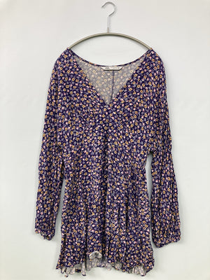 ZARA/ザラ/Tシャツ/カットソー/トップス/パープル/M