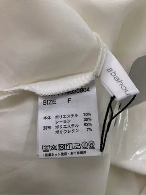 ABAHOUSE ECRU/タンクトップ/トップス/ホワイト/F