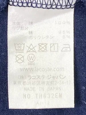 LACOSTE/ラコステ/Tシャツ/カットソー/トップス/ネイビー/US S