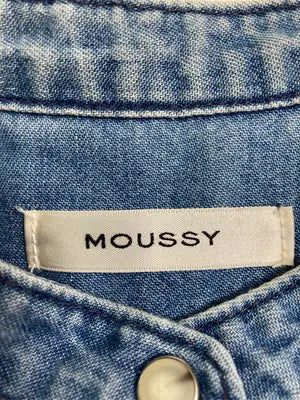 MOUSSY/マウジー/シャツ/ブラウス/トップス/スカイブルー/FREE
