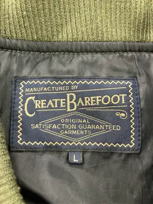 CREATE BAREFOOT/MA-1/ジャケット/アウター/カーキ/L