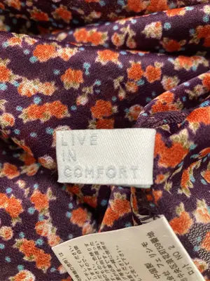 Live in comfort/チュニック/ワンピース/ドレス/パープル/M