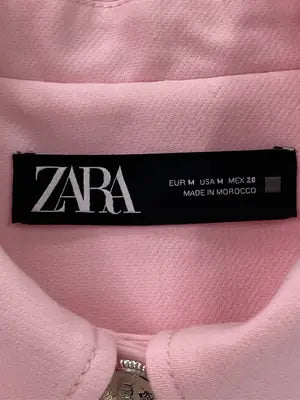ZARA/ザラ/ノーカラージャケット/ジャケット/アウター/ピンク/USA M