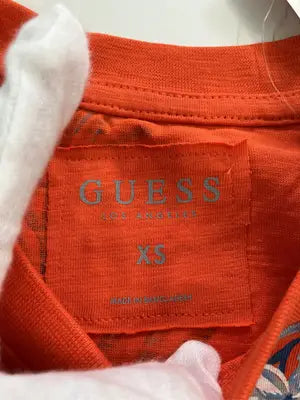 GUESS/ゲス/Tシャツ/カットソー/トップス/オレンジ/XS