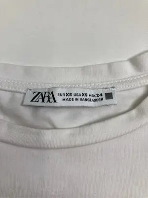 ZARA/ザラ/Tシャツ/カットソー/トップス/ホワイト/USA XS