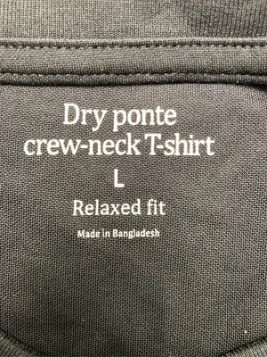Dry ponte/Tシャツ/カットソー/トップス/ブラック/L