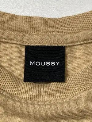 MOUSSY/マウジー/Tシャツ/カットソー/トップス/ベージュ/160/80A