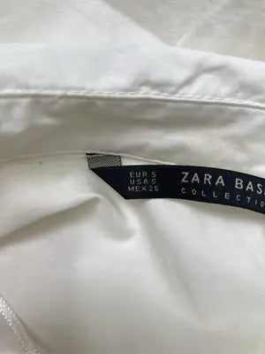 ZARA BASIC/ザラベーシック/シャツ/ブラウス/トップス/ホワイト/S