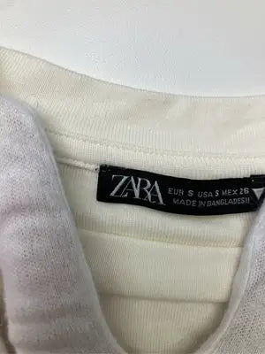 ZARA/ザラ/Tシャツ/カットソー/トップス/アイボリー/USA S