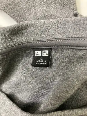 UNIQLO/ユニクロ/Tシャツ/カットソー/トップス/グレー/L