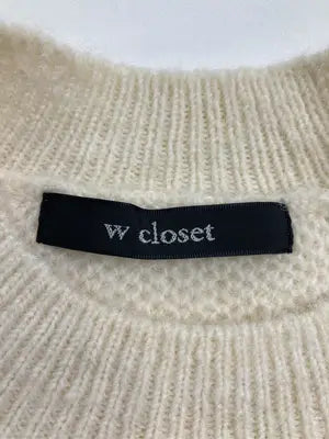 w closet/ダブルクローゼット/ニット/セーター/トップス/アイボリー/F