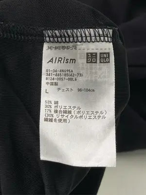 UNIQLO U/ユニクロユー/Tシャツ/カットソー/トップス/ブラック/L