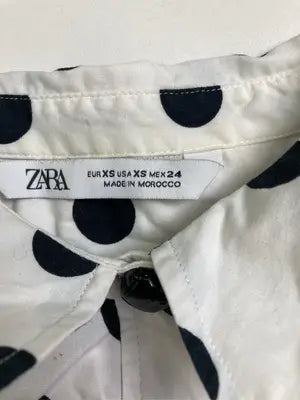 ZARA/ザラ/シャツ/ブラウス/トップス/ホワイト/XS