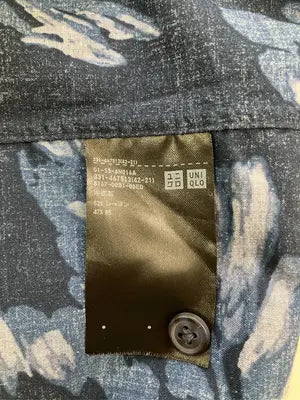UNIQLO/ユニクロ/シャツ/ブラウス/トップス/ネイビー/L