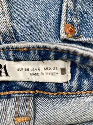 ZARA/ザラ/デニムパンツ/パンツ/ブルー/EUR 38/USA 6/MEX 28