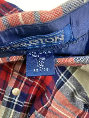 TARLeTON/シャツ/ブラウス/トップス/レッド/XL