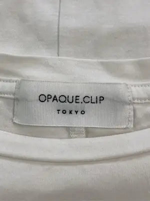 OPAQUE.CLIP/オペークドットクリップ/Tシャツ/カットソー/トップス/ホワイト/38/M