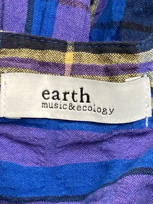 earth music&ecology/アースミュージックアンドエコロジー/シャツワンピース/ワンピース/ドレス/ブルー/F