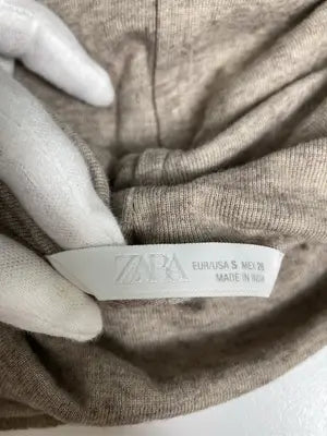 ZARA/ザラ/Tシャツ/カットソー/トップス/ベージュ/USA S
