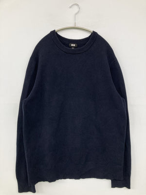 UNIQLO/ユニクロ/ニット/セーター/トップス/ネイビー/L