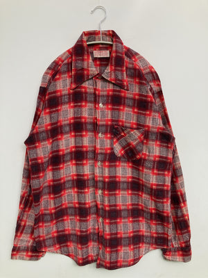 PERMANENT PRESS/パーマネントプレス/シャツ/ブラウス/トップス/レッド/16   L  16 1/2