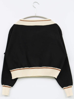 MAISON DE THERESE/メゾンドゥテレーズ/ニット/セーター/トップス/ブラック