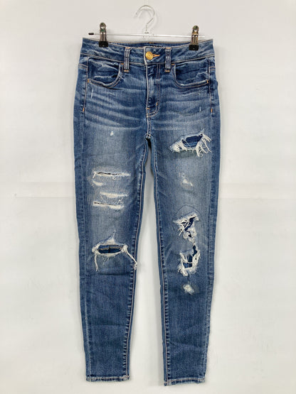 AMERICAN EAGLE/アメリカンイーグル/デニムパンツ/パンツ/ブルー/UK 4