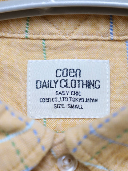 coen/シャツ/ブラウス/トップス/オレンジ/SMALL