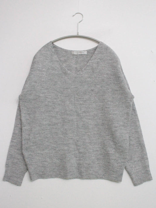 Flow and fixture/ニット/セーター/トップス/グレー/M