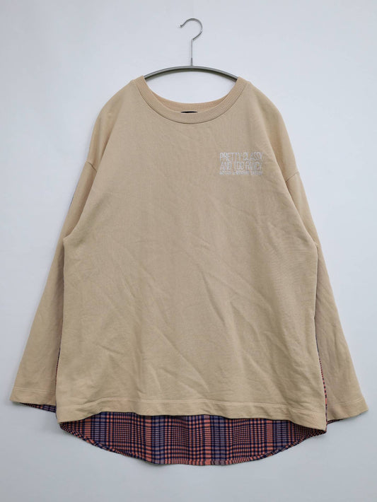 ZARA/ザラ/Tシャツ/カットソー/トップス/ベージュ/S